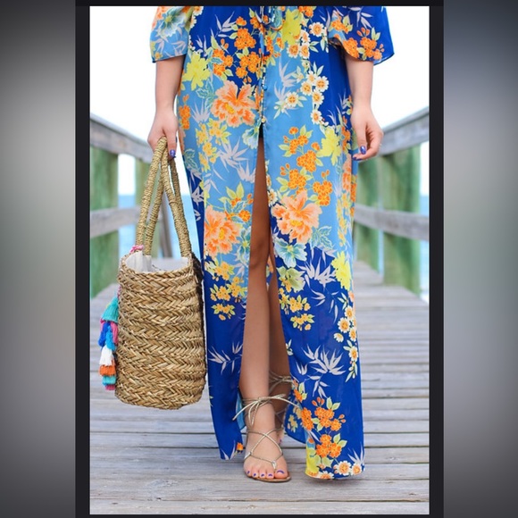 Guess Floral Kimono Size Medium - Picture 5 of 12